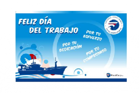 Cliente: Foodcorp, Lienzo Día del trabajo 2.60x380mt 
